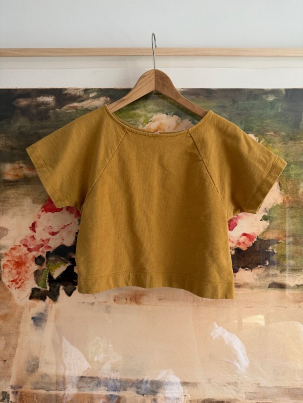 Ilana Kohn mustard cropped tee